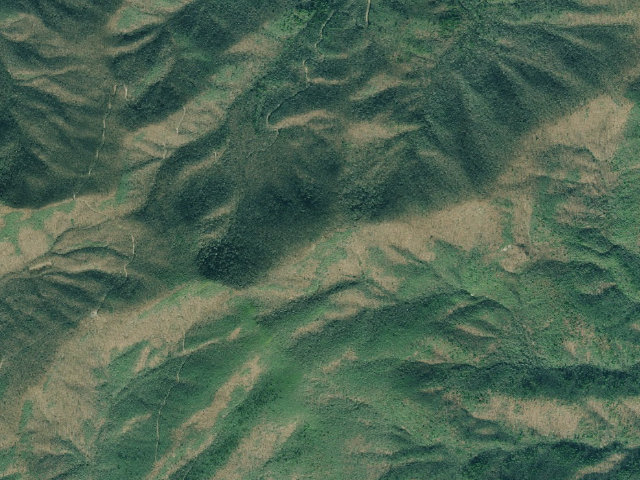 Aerial image of A.T. Tray Mountain Shelter