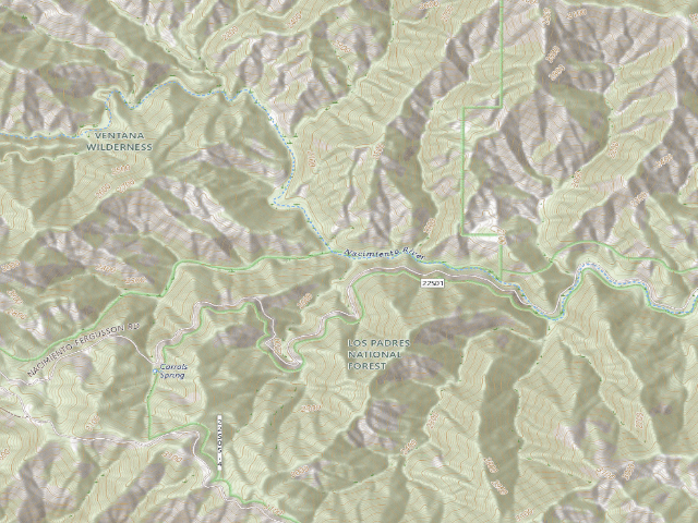 USGS topographic map of ABC Camp