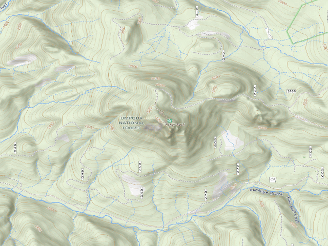 USGS topographic map of Acker Rock Lookout
