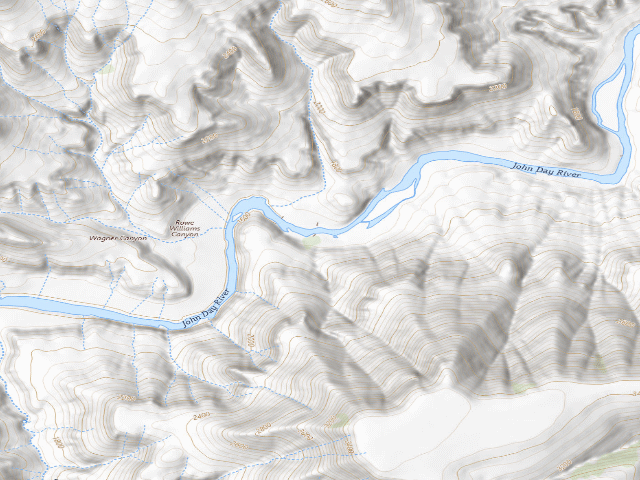 USGS topographic map of Across From Cut Juniper
