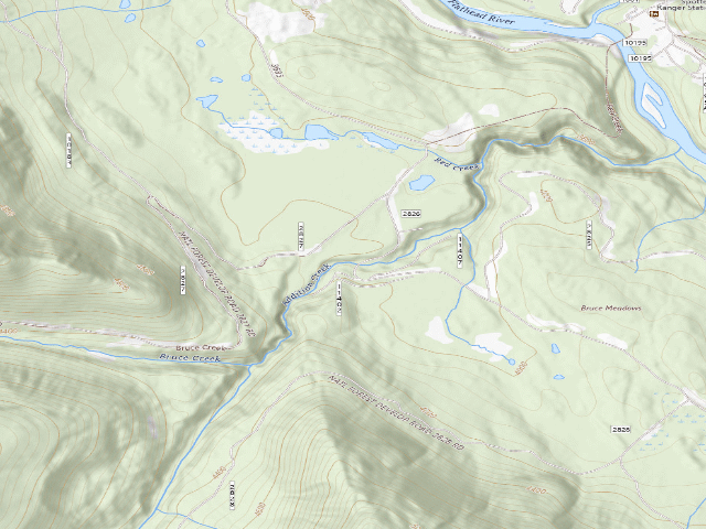 USGS topographic map of Addition Creek