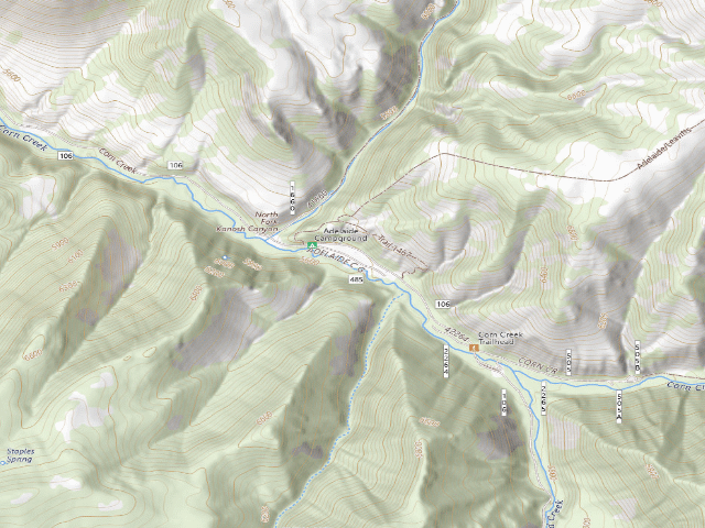 USGS topographic map of Adelaide Recreation Site