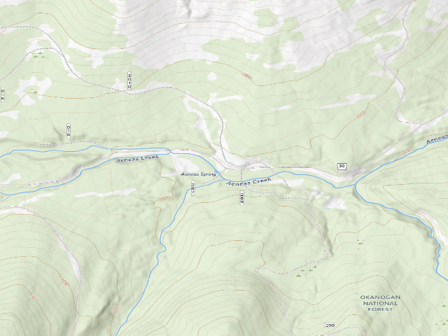 USGS topographic map of Aeneas Springs Dispersed
