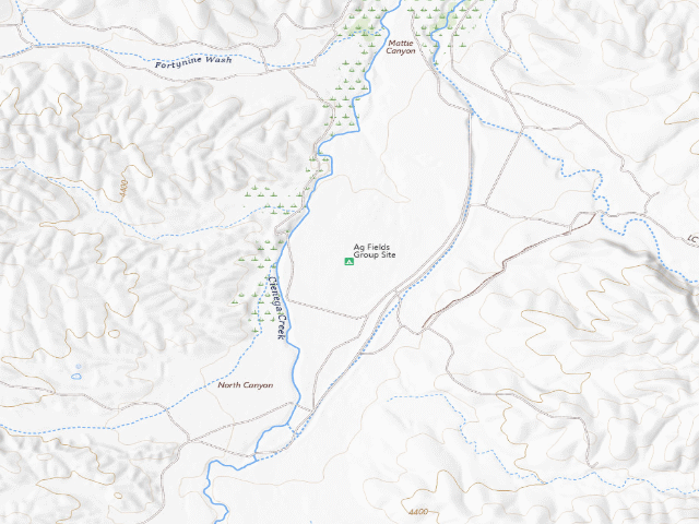 USGS topographic map of Ag Fields Group Site