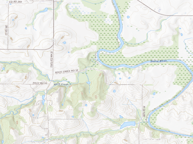 USGS topographic map of Agency Conservation Area