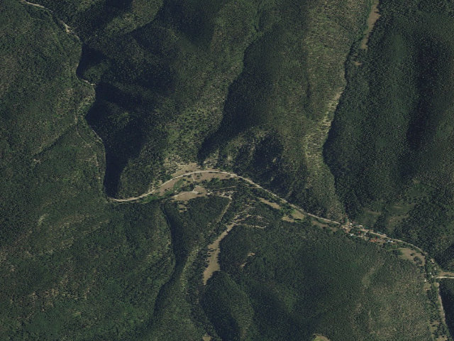 Aerial image of Agua Piedra Campground