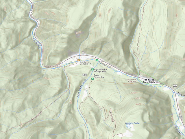 USGS topographic map of Agua Piedra Group Area