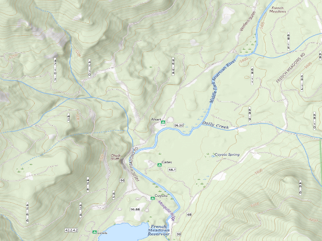 USGS topographic map of Ahart