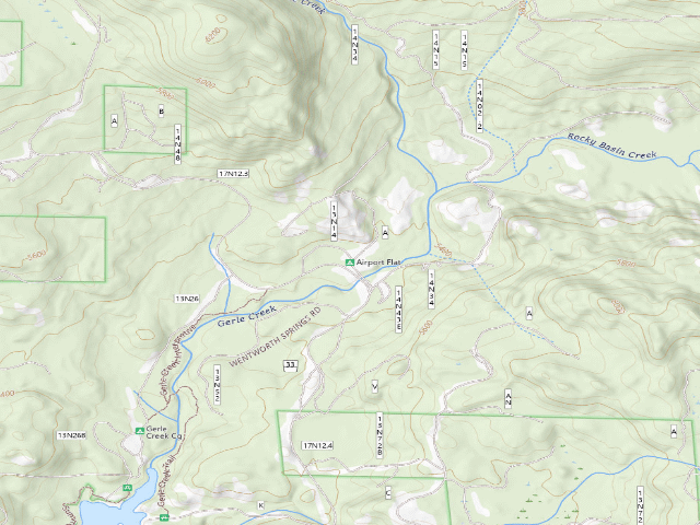 USGS topographic map of Airport Flat Cg