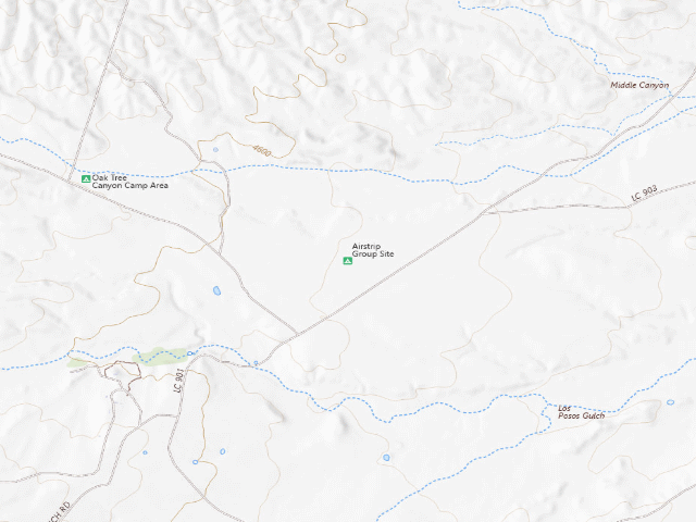USGS topographic map of Airstrip Group Site