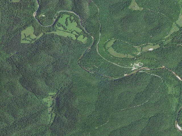 Aerial image of Akers Campground