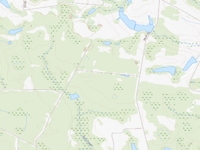 USGS topographic map of Alapaha River WMA Primitive Campground #1