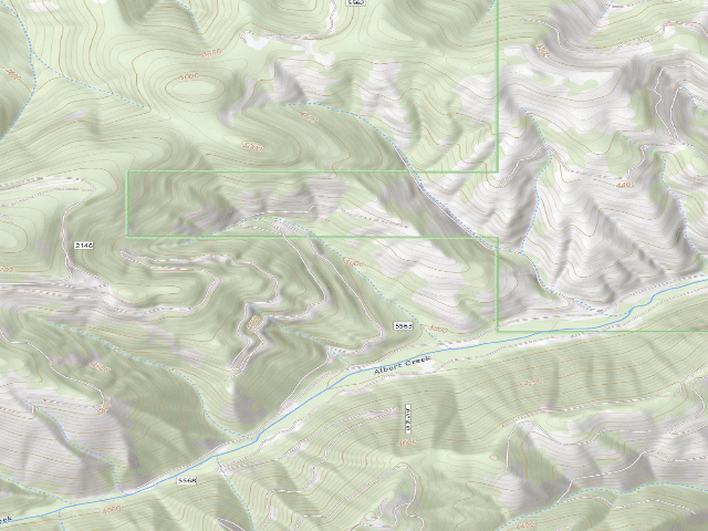 USGS topographic map of Albert Spur