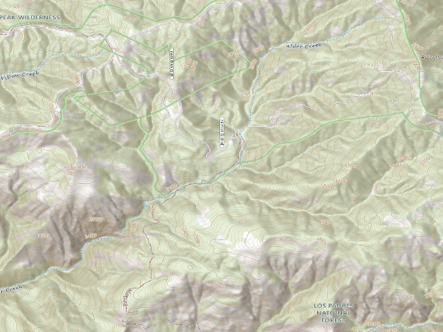 USGS topographic map of Alder Creek