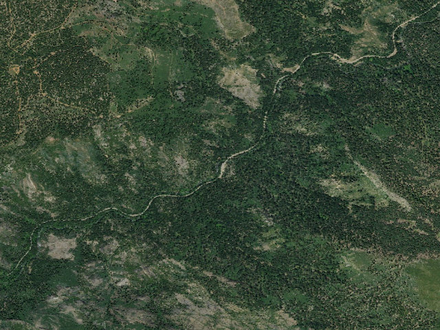 Aerial image of Alder Creek Campground