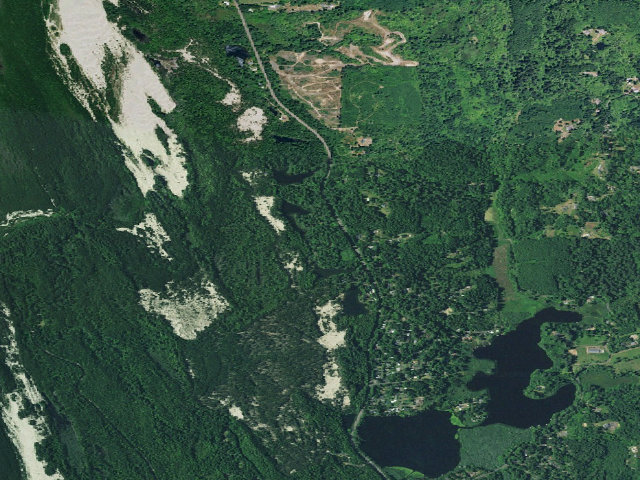 Aerial image of Alder Dune Campground