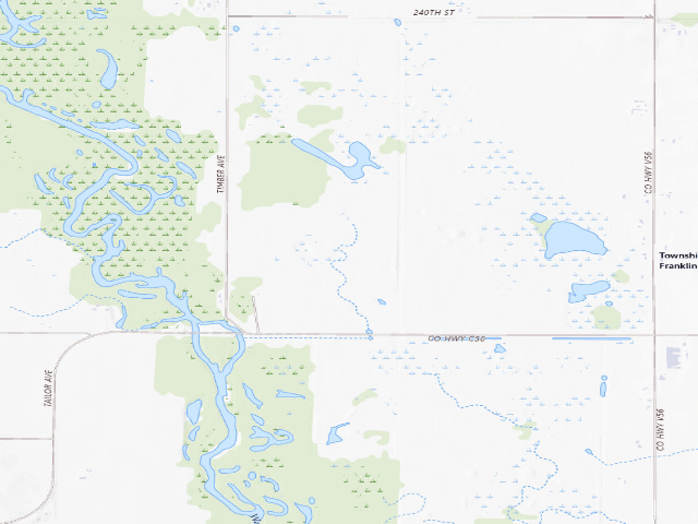 USGS topographic map of Aldo Leopold WMA
