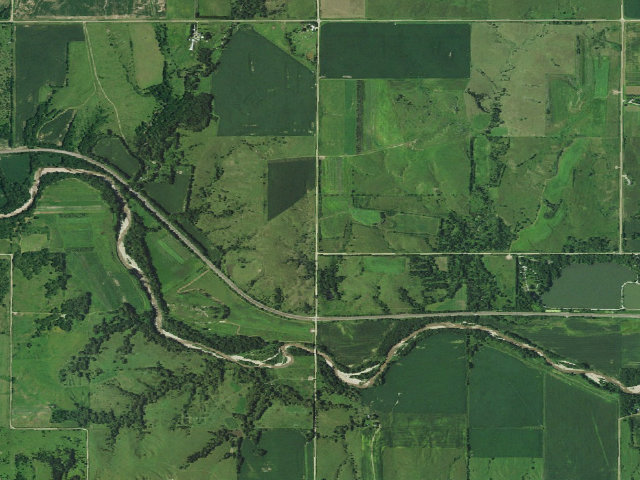 Aerial image of Alexandria WMA