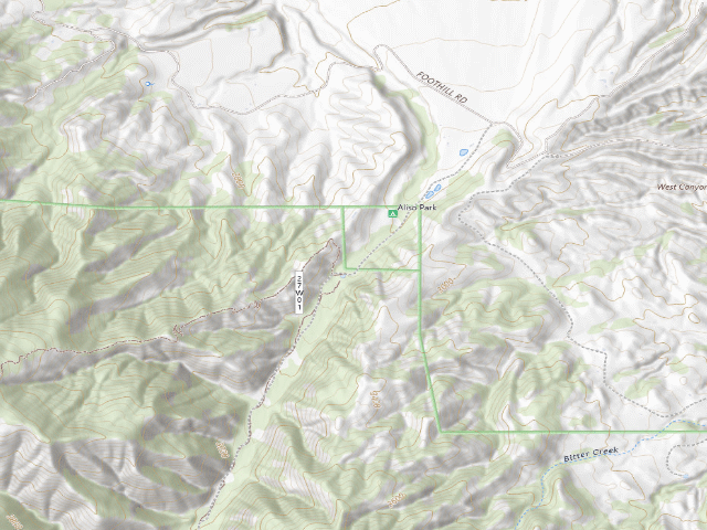 USGS topographic map of Aliso Park