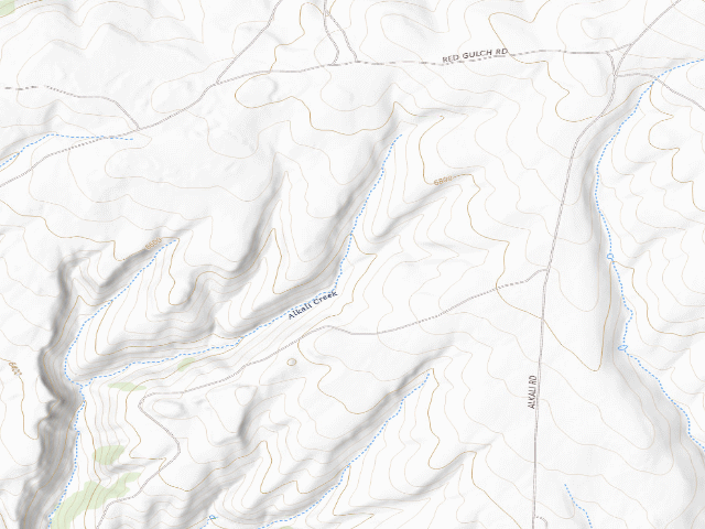 USGS topographic map of Alkali Creek Wsa