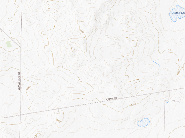 USGS topographic map of Alkali Lake OHV Area (dispersed)