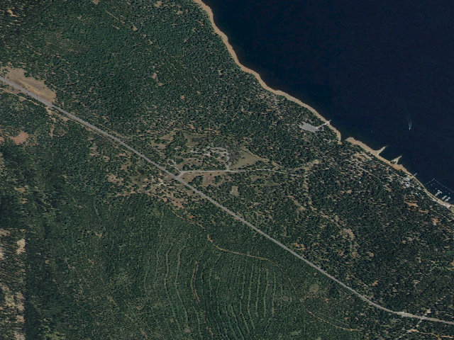 Aerial image of Almanor Legacy Campground