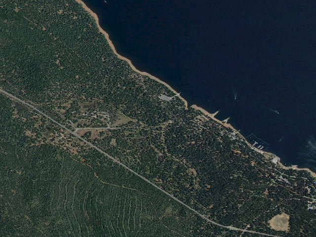 Aerial image of Almanor North Campground