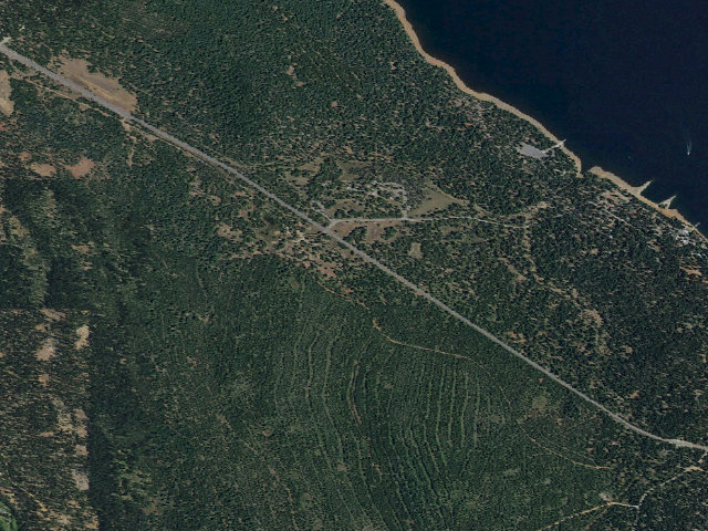 Aerial image of Almanor Overflow