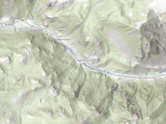 USGS topographic map of Alpine County