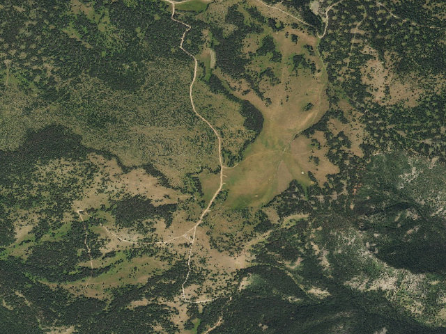 Aerial image of Alpine Plateau Dispersed Area