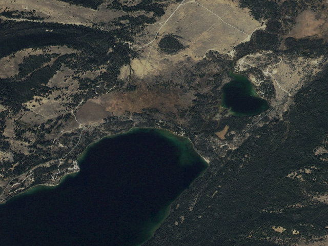 Aerial image of Alturas Lake Tent Area