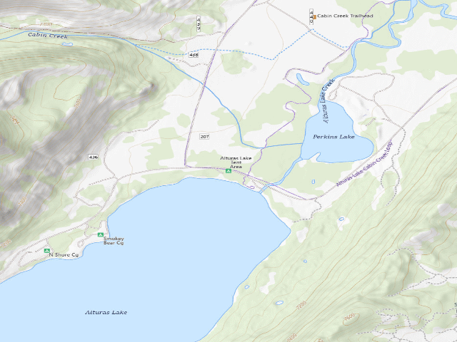 USGS topographic map of Alturas Lake Tent Area