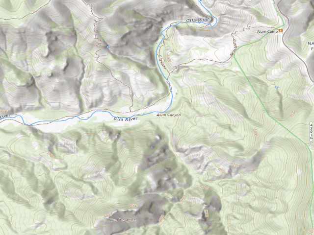 USGS topographic map of Alum Camp