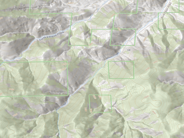 USGS topographic map of Alum Creek