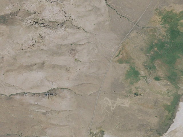 Aerial image of Alvord Desert