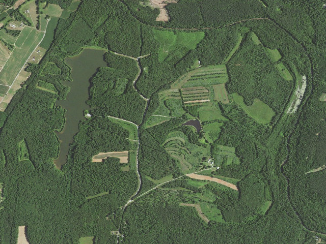 Aerial image of Amelia WMA