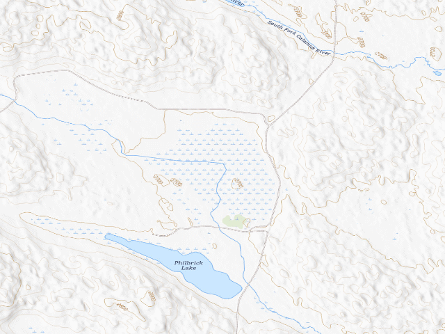 USGS topographic map of American Game Marsh WMA
