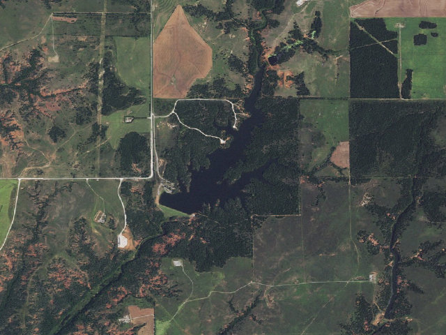 Aerial image of American Horse Lake