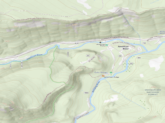 USGS topographic map of American Ridge Lodge