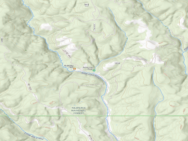USGS topographic map of American River