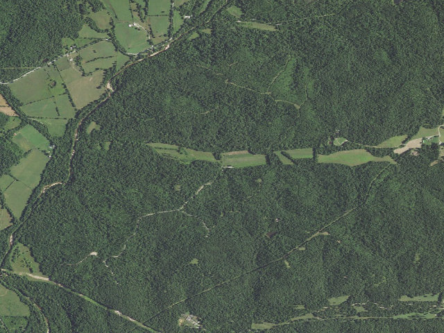 Aerial image of Amidon Memorial Conservation Area