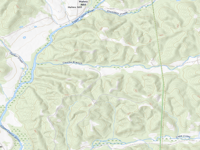 USGS topographic map of Amidon Memorial Conservation Area