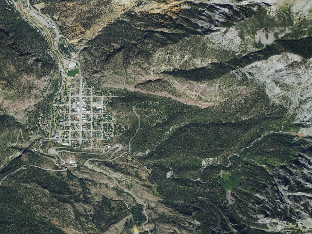 Aerial image of Amphitheatre Campground