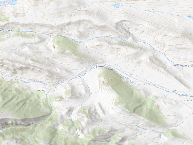 USGS topographic map of Amsden Creek WHMA — Amsden Meadows Campground