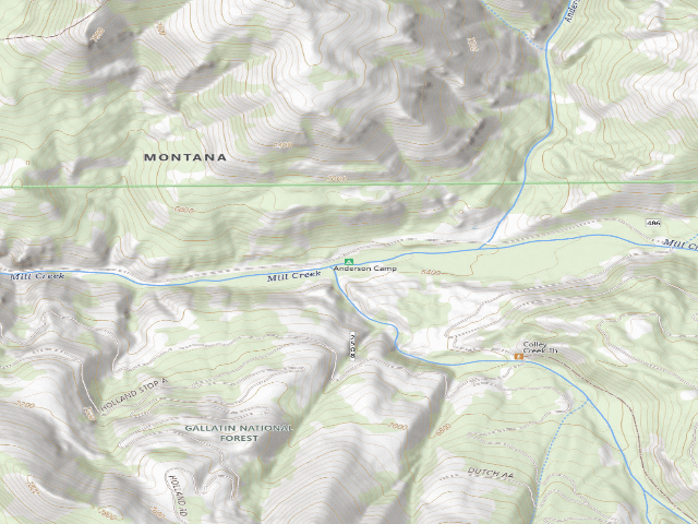 USGS topographic map of Anderson Camp