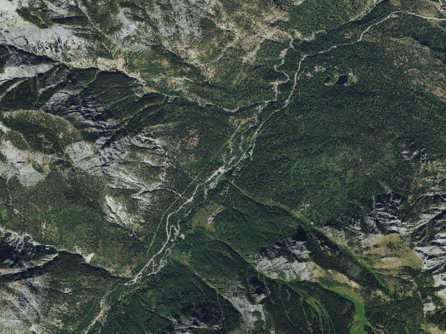 Aerial image of Angel Creek
