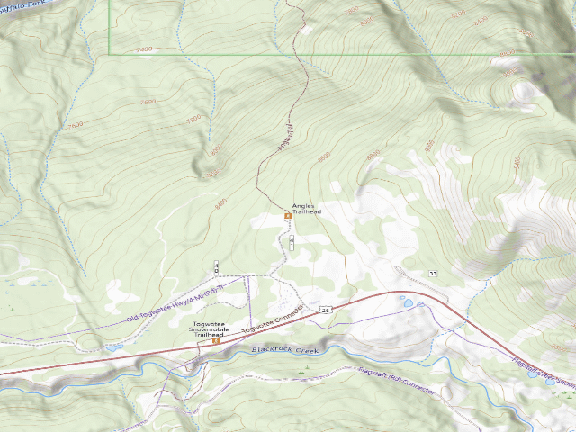 USGS topographic map of Angles Cg