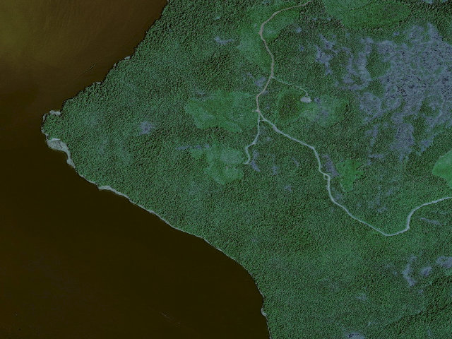 Aerial image of Anita Bay Overlook