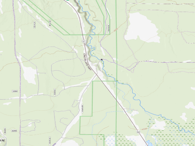 USGS topographic map of Annie Creek Campground And Sno-Park