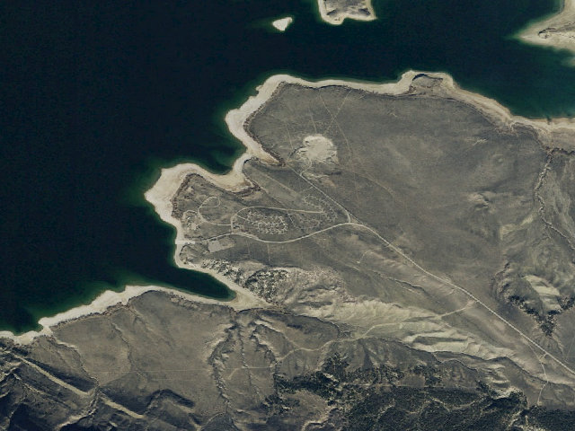 Aerial image of Antelope Flat Campground